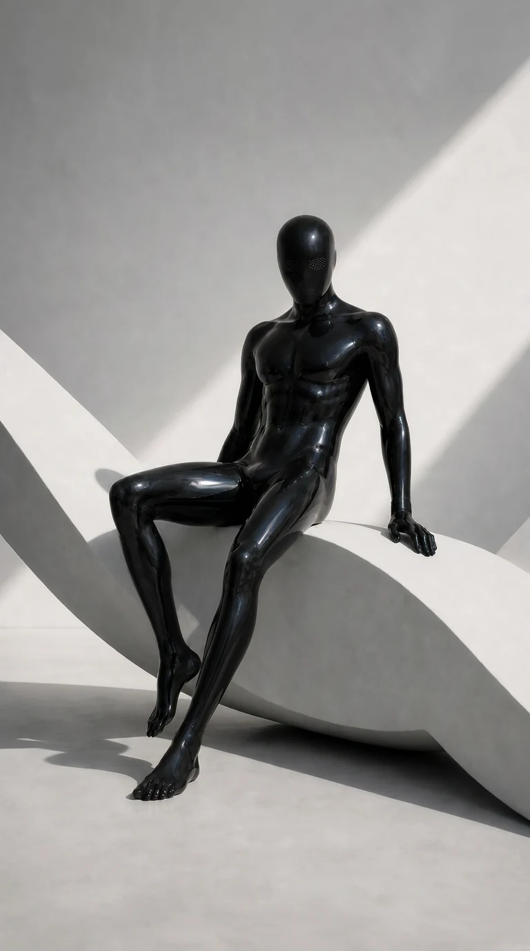 Male bespoke latex catsuit